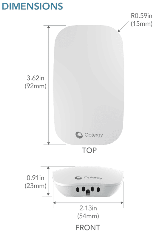Optergy Air Temperature & Humidity Wall Sensor